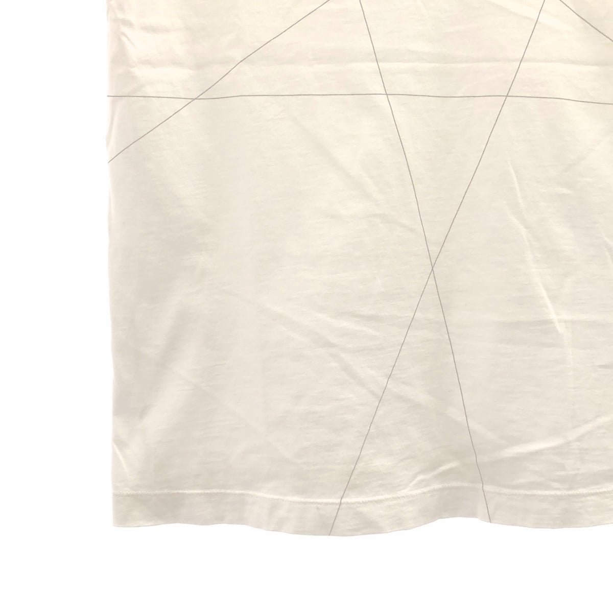 LAD MUSICIAN / ラッドミュージシャン | プリント スリーブレス  Tシャツ カットソー | 40 | ホワイト | レディース