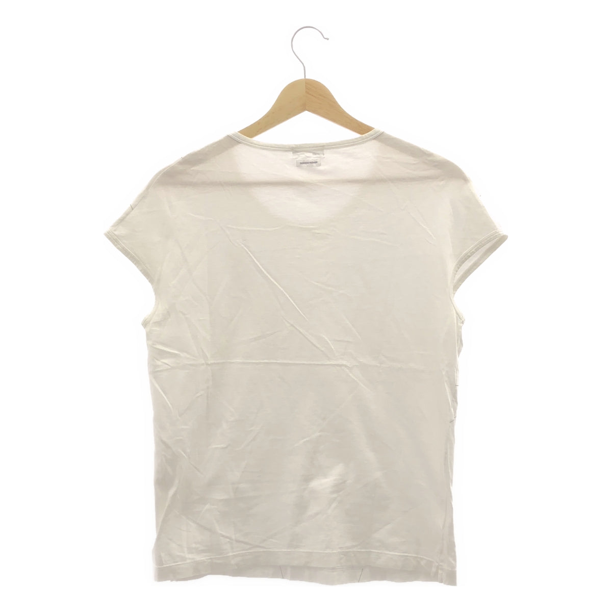 LAD MUSICIAN / ラッドミュージシャン | プリント スリーブレス  Tシャツ カットソー | 40 | ホワイト | レディース