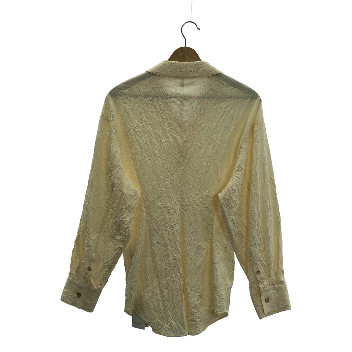 【新品】  LE CIEL BLEU / ルシェルブルー | Crinkle Open Collar Shirt オープンカラーシャツ | 38 | アイボリー | レディース
