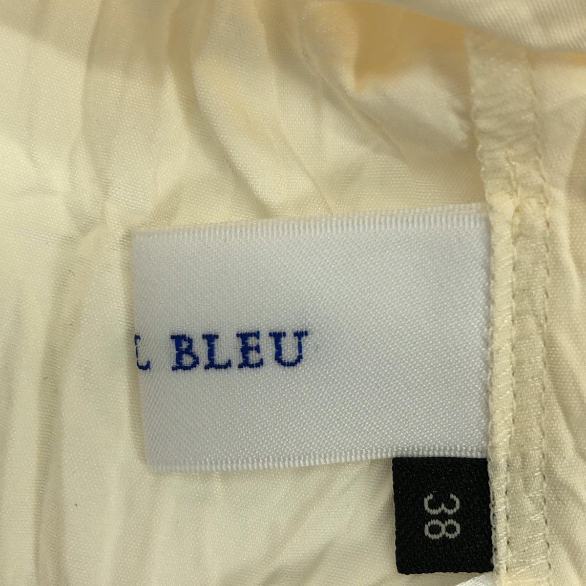 【新品】  LE CIEL BLEU / ルシェルブルー | Crinkle Open Collar Shirt オープンカラーシャツ | 38 | アイボリー | レディース
