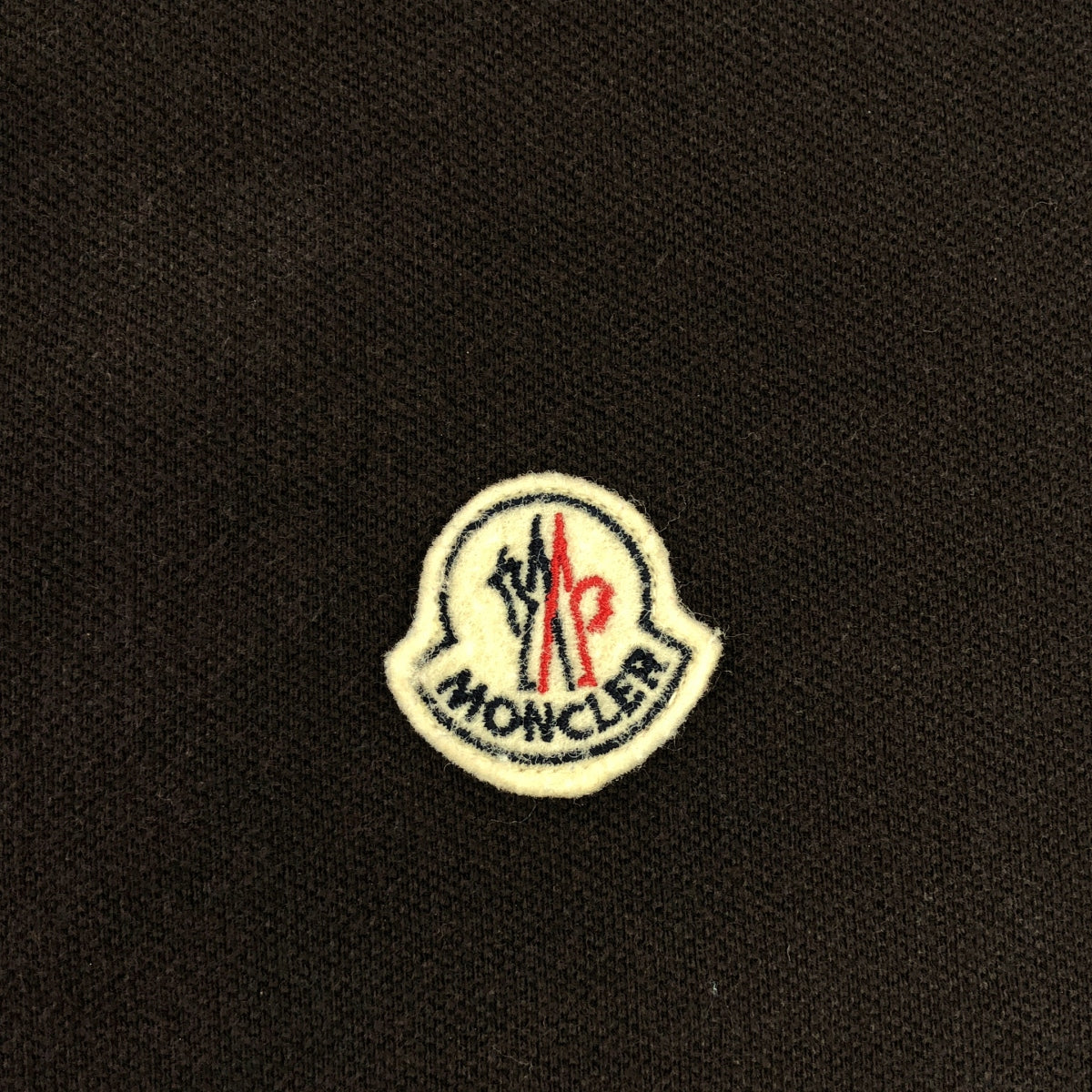 MONCLER | 90s-00s Old Blue Tag Logo Patch Pique Polo Shirt | M | Men's