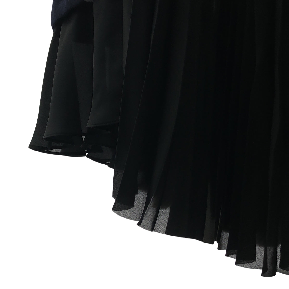 sacai / 사카이 | 시스루 다른 소재 전환 주름 원피스 | 1 | 여성