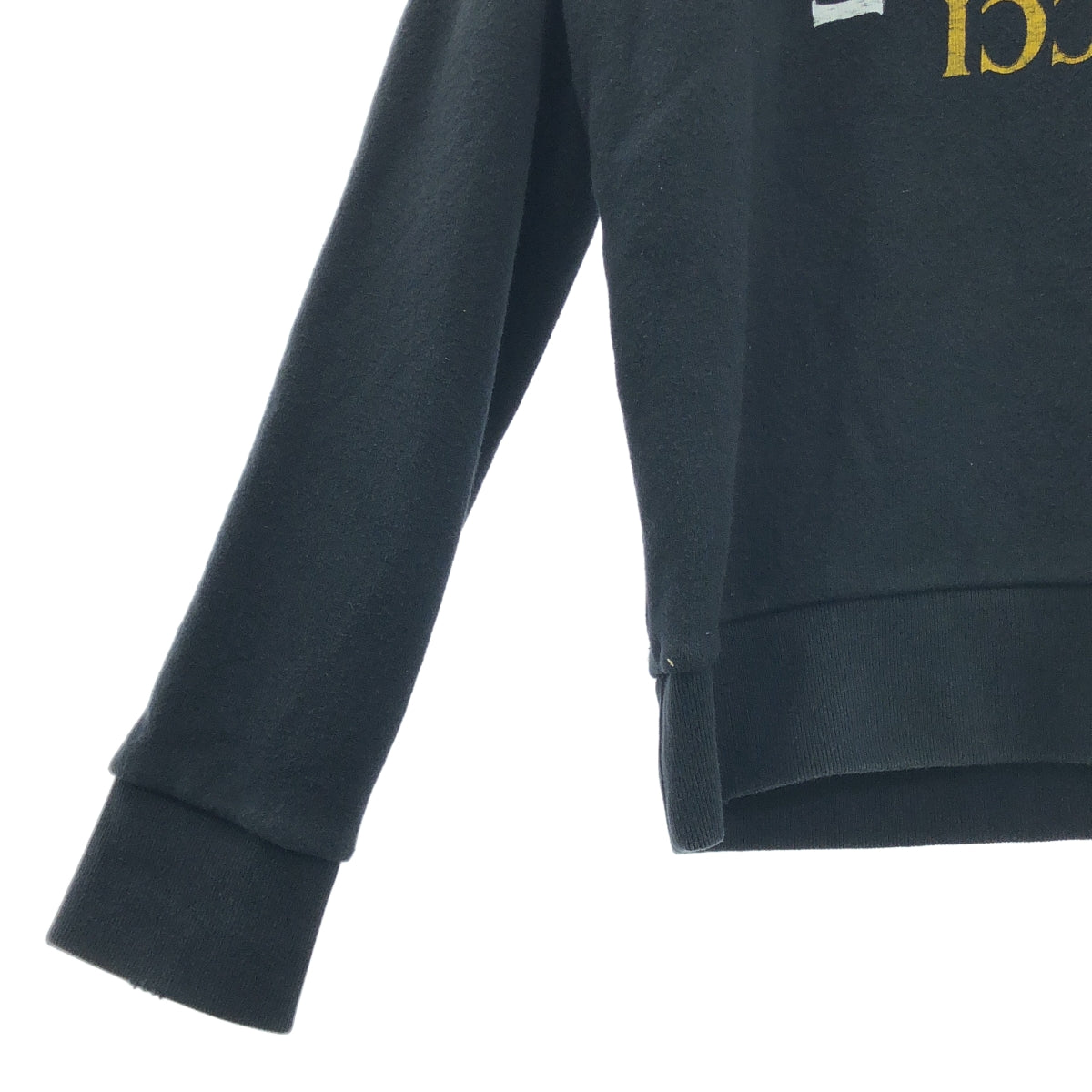 GUCCI / 구찌 | 올드 로고 프린트 후드 | M | 블랙 | 남성