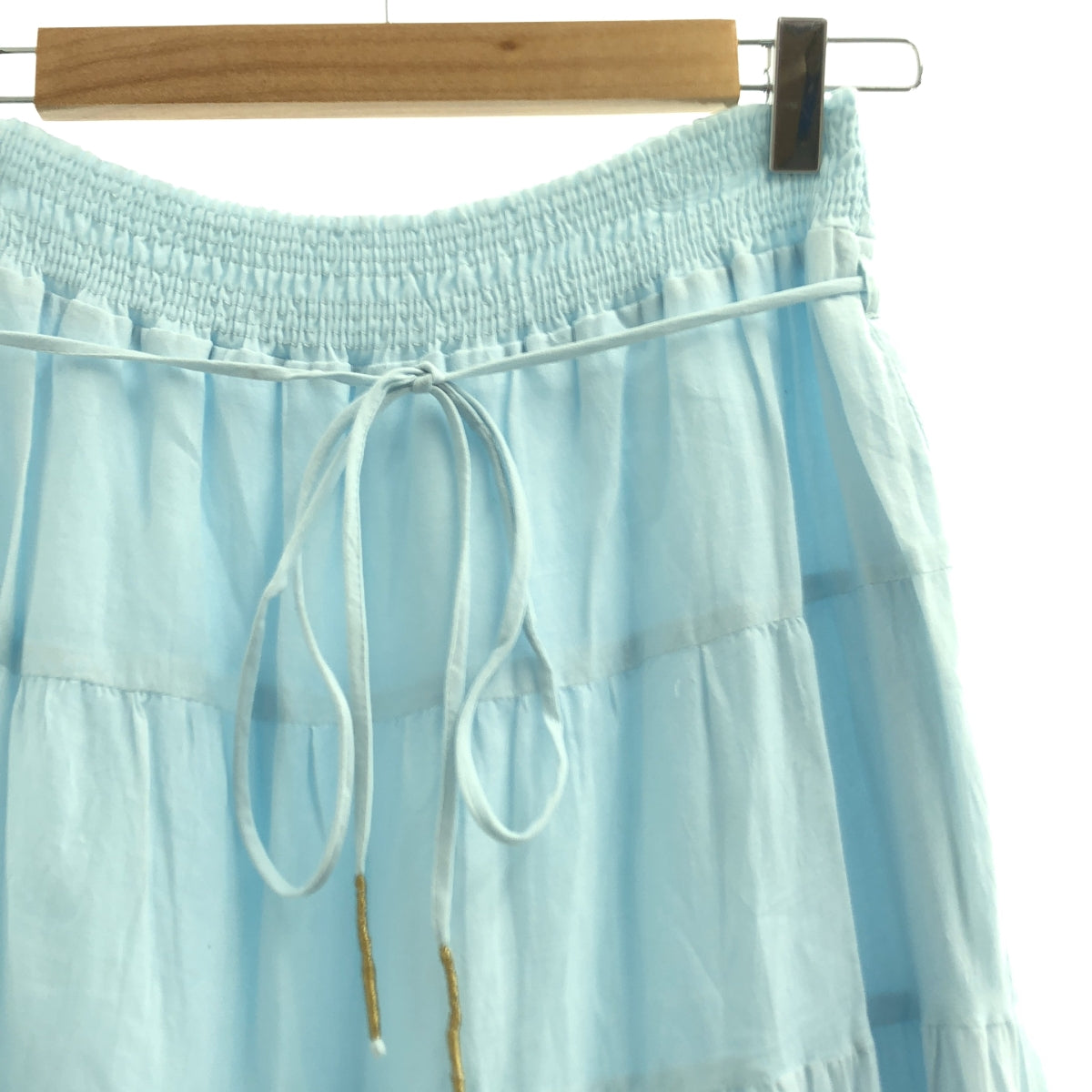 【新品】CASA FLINE | 有機棉蕾絲半身裙 | F碼 | 薩克塞藍 | 女款