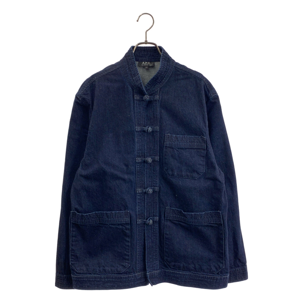 A.P.C. / アーペーセー | デニム チャイナジャケット | L | メンズ
