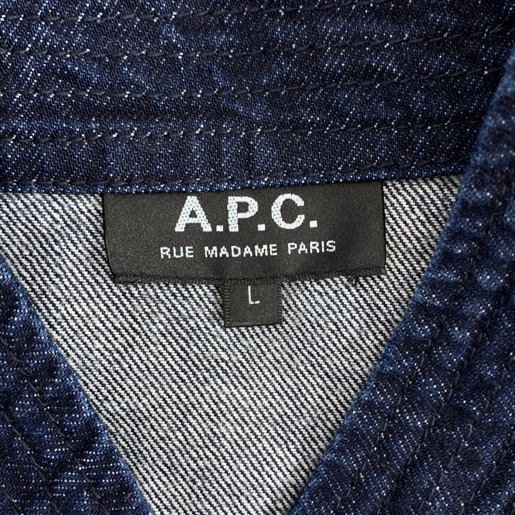 A.P.C. / アーペーセー | デニム チャイナジャケット | L | メンズ