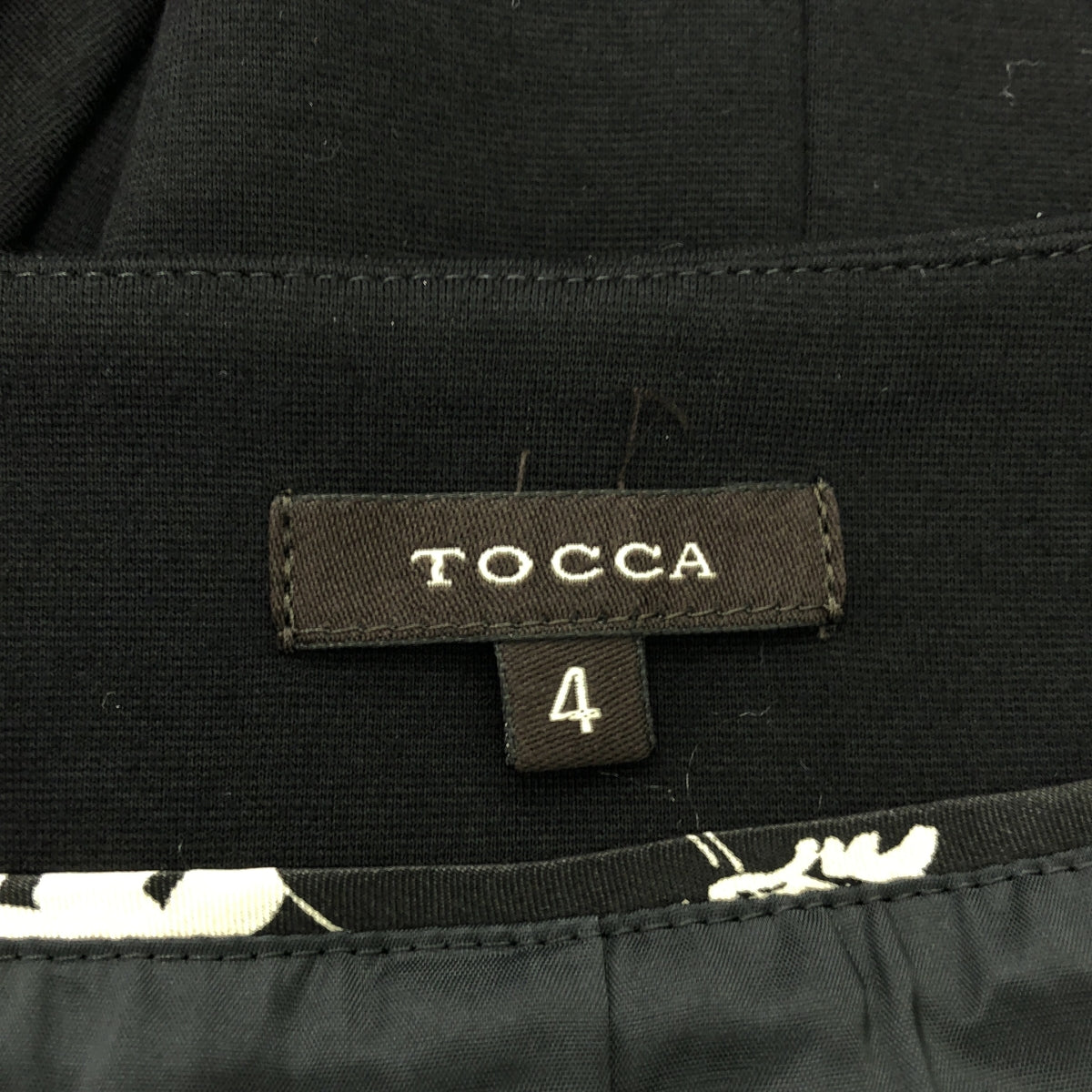 TOCCA / トッカ | バックリボン 裾フリル ホックボタン ジャケット | 4 | ブラック/ベージュ | レディース