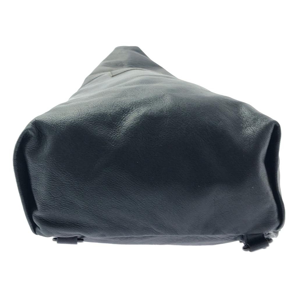 YOHJI YAMAMOTO POUR HOMME / 요우지야마모토 풀 옴므 | LEATHER TRIANGLE BAG 가죽 삼각형 원 숄더백 |