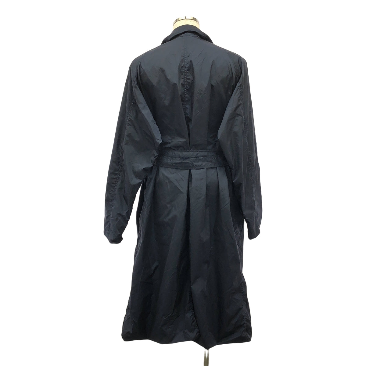 stein / シュタイン | Lay Oversized Wind Coat / ベルテッド レイヤード オーバー コート | M | ネイビー/チャコールグレー | メンズ