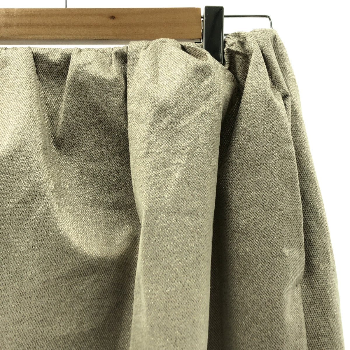 BLAMINK / ブラミンク | ラメ ギャザー バック スリット スカート | 38 | レディース