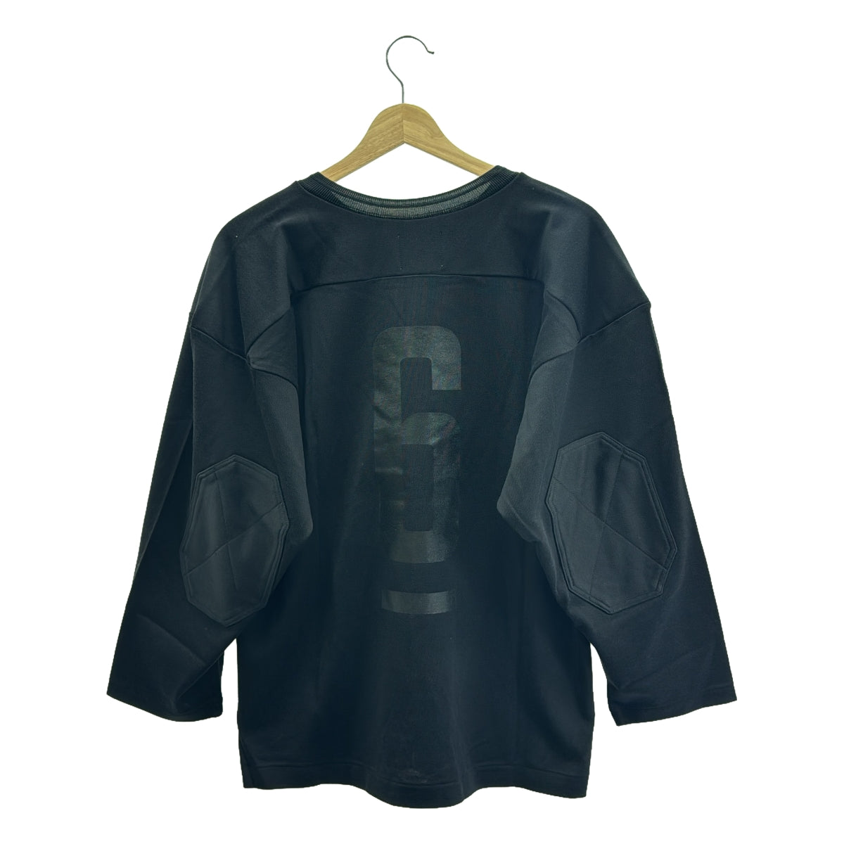 m.u Japoness / エムユー | NUMBER FOOTBALL Tシャツ | F | ブラック | レディース