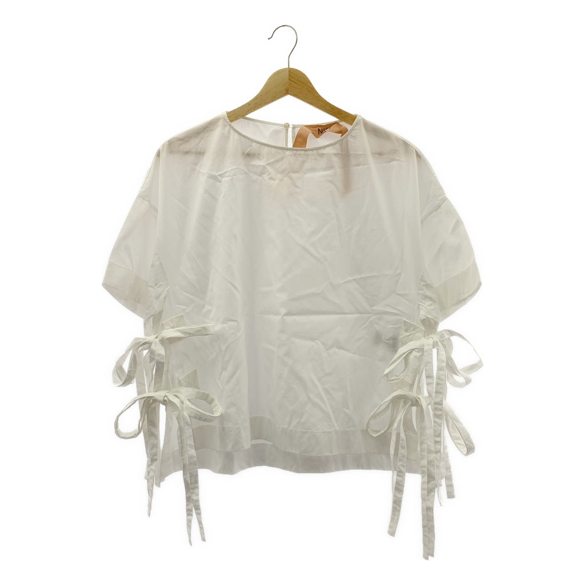 N°21 / ヌメロヴェントゥーノ | サイドリボン プルオーバー 半袖シャツ | 38 | レディース