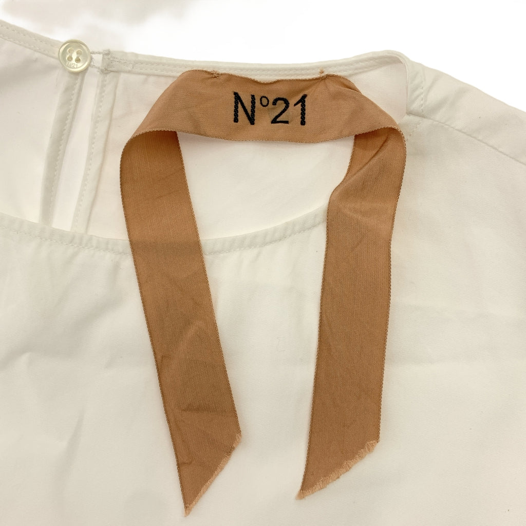 N°21 / ヌメロヴェントゥーノ | サイドリボン プルオーバー 半袖シャツ | 38 | レディース