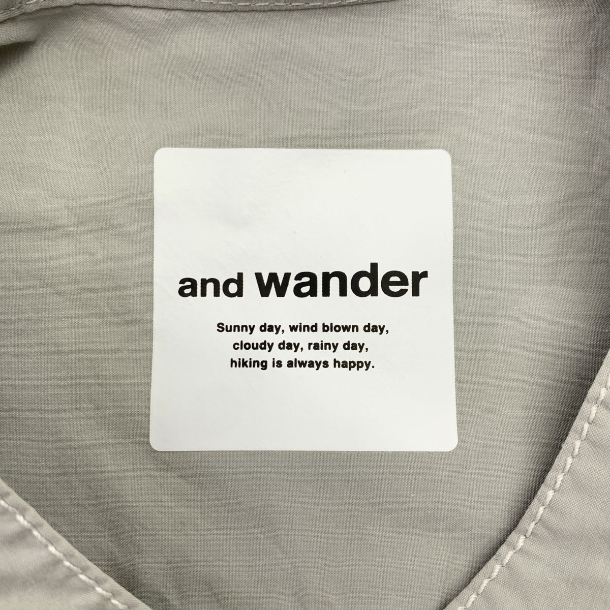and wander / アンドワンダー | CORDURA typewriter long shirt / コーデュラ タイプライターロングシャツ | WM | レディース