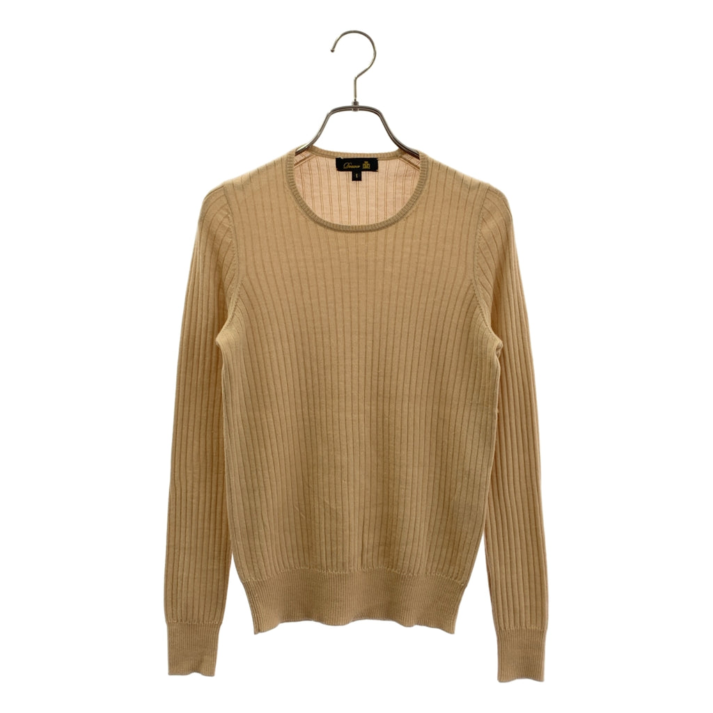 抽屜 | 18公克羊絨真絲羅紋圓領針織衫 | 1 |