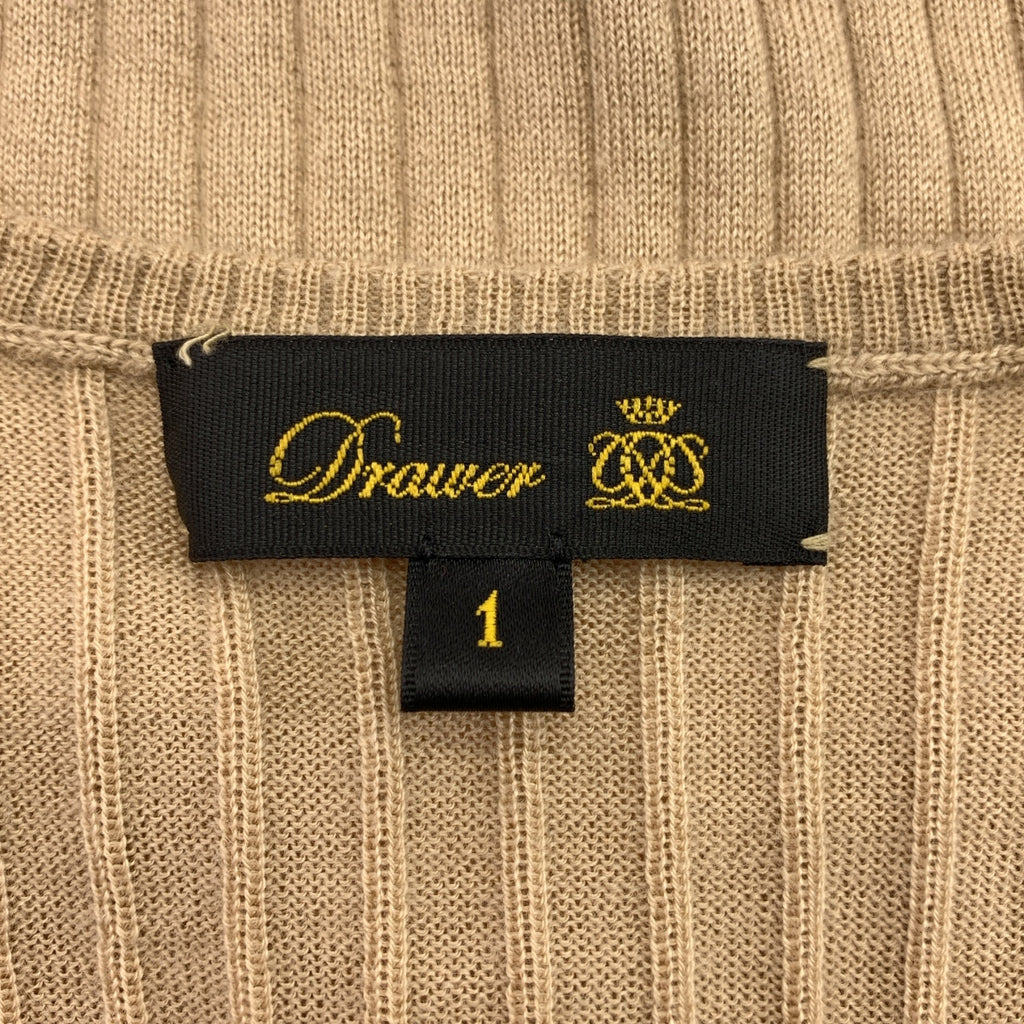 抽屜 | 18公克羊絨真絲羅紋圓領針織衫 | 1 |