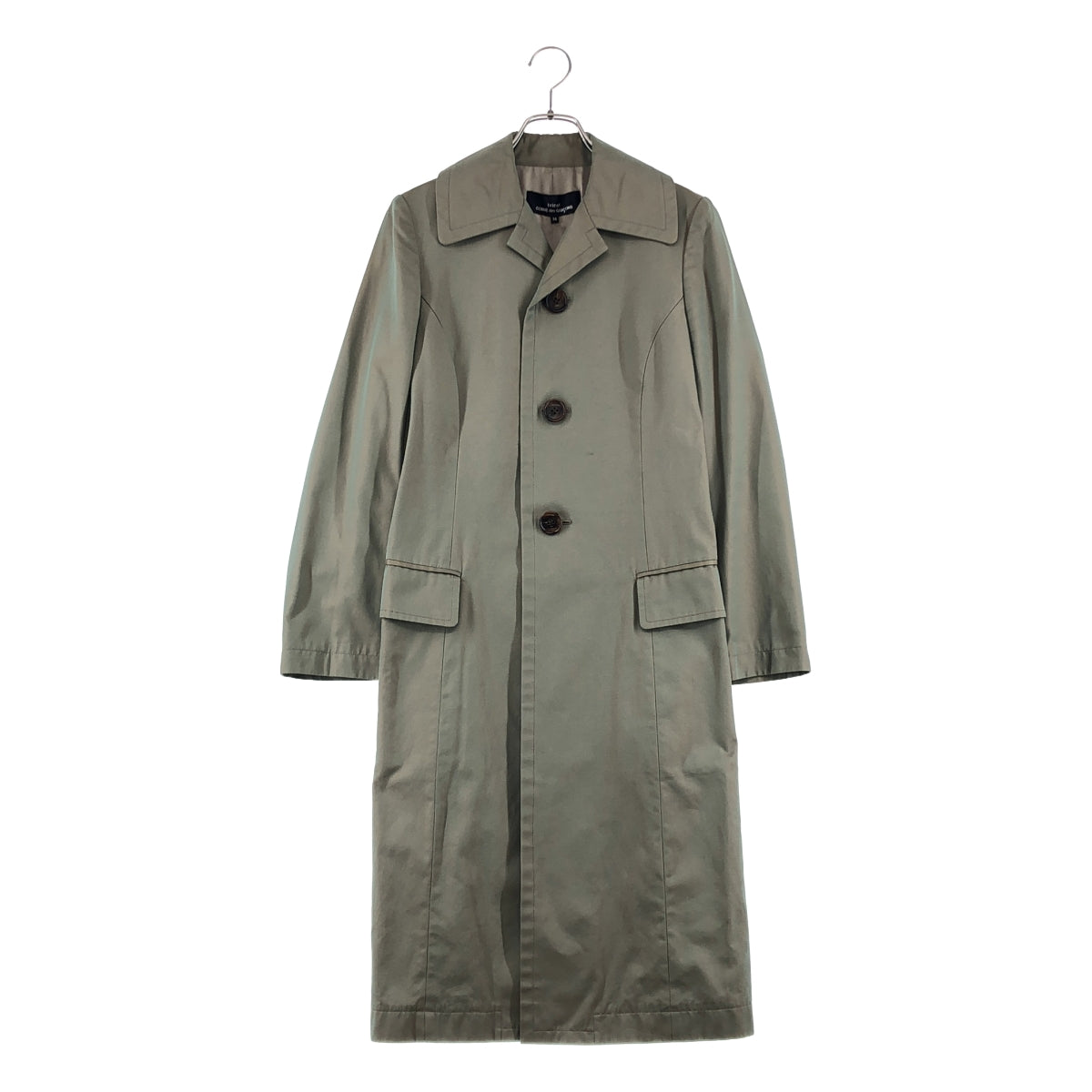 トリココムデギャルソン☆切りっぱなしウールコート カーキ S tricot COMME des GARCONS / トリココムデギャルソン | 2004SS