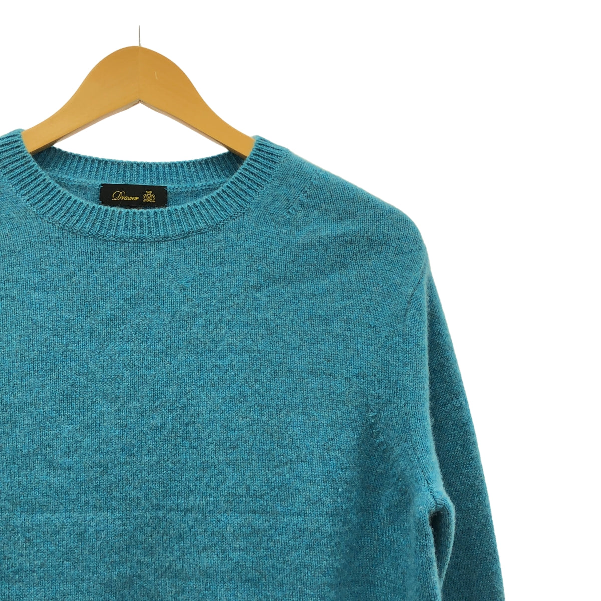 Drawer | 7G Cashmere Crew Neck Pullover Knit | 1 | Blue | Women's