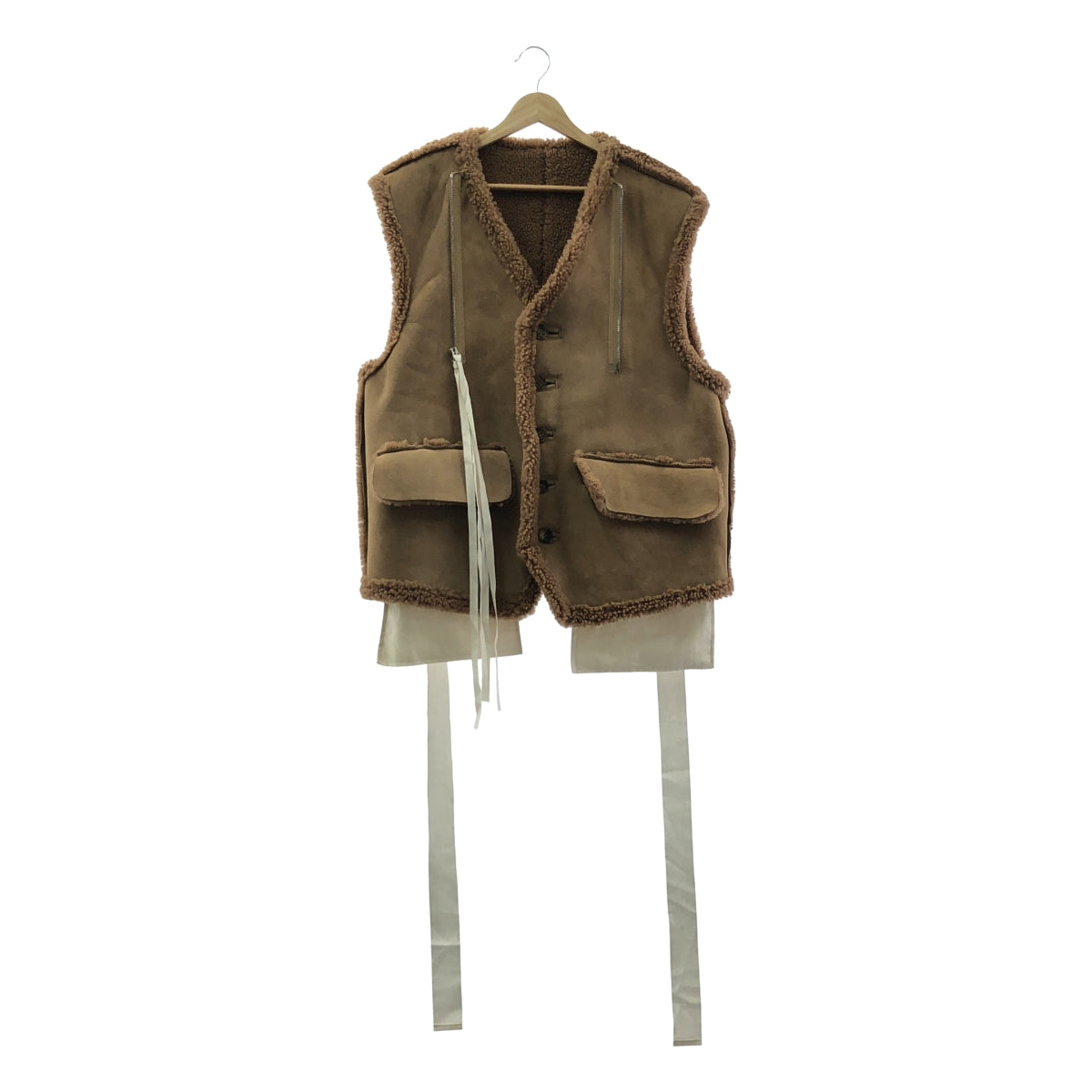 【新品】  Midorikawa / ミドリカワ | 2023AW | Docking Mouton Jacket 2Way ドッキング ムートンジャケット | FREE | CAMEL / キャメル | メンズ
