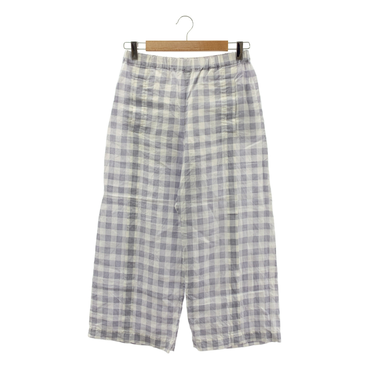 COMME des GARÇONS | 經編針織布料2009春夏 |亞麻格紋長褲 |尺寸 F |女性的