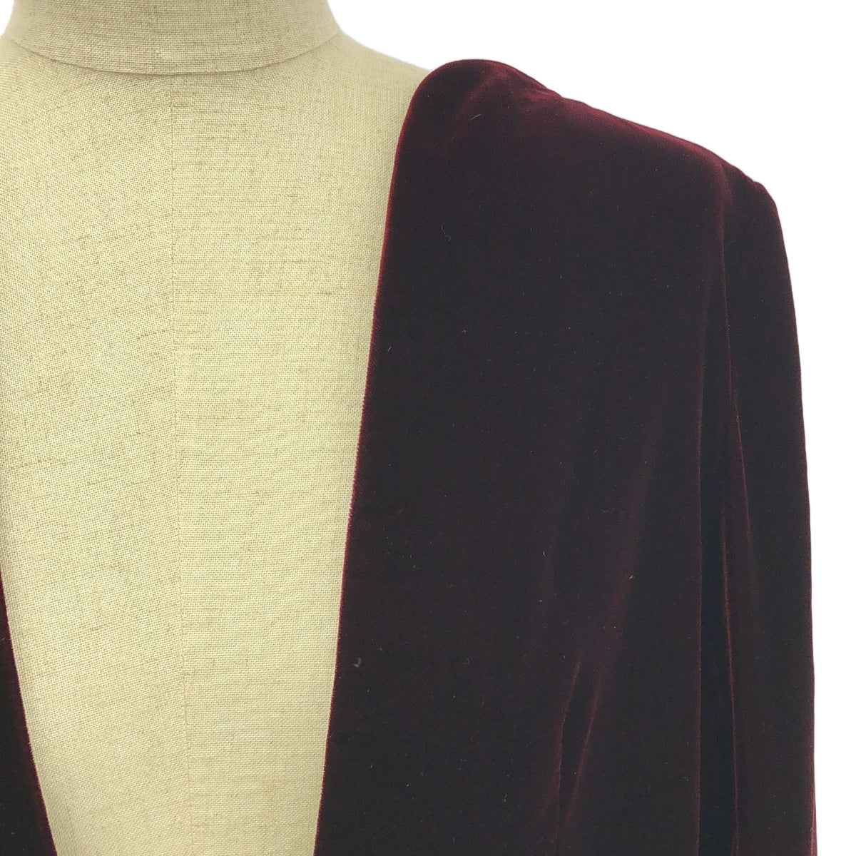 Mame Kurogouchi / 마메쿠로고우치 | Embrolderod Velvet Plunge Mini Dress 벨 베드 미니 원피스 | 2 | 보르도 | 여성