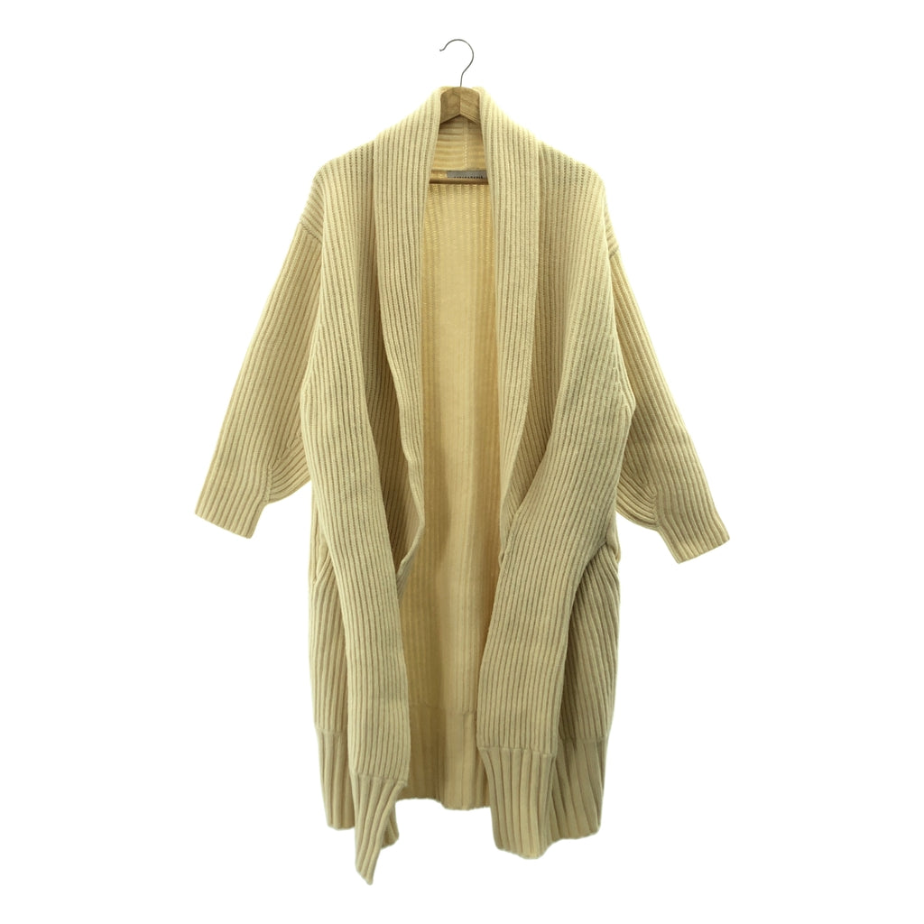 SAYAKADAVIS / サヤカディヴィス | ウール リブ編み ロング ニット カーディガン | P | レディース