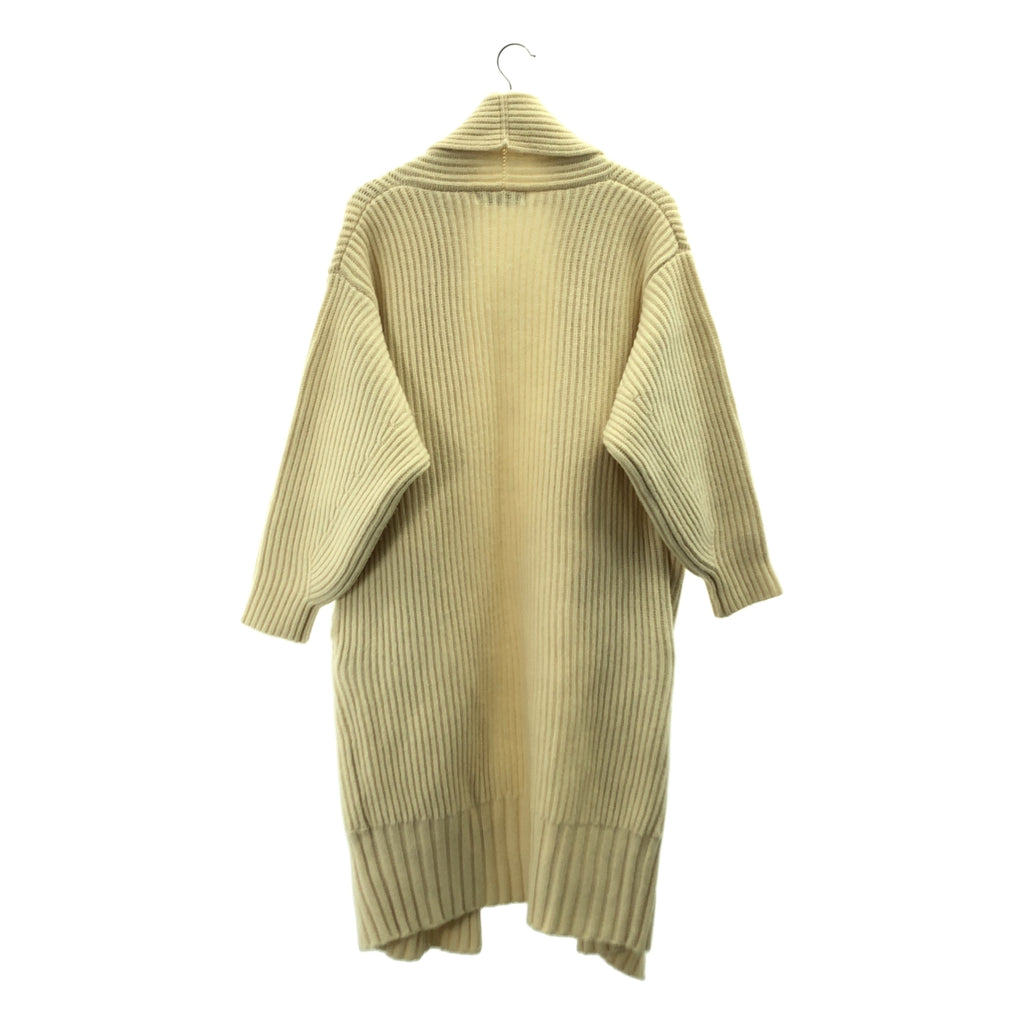 SAYAKADAVIS / サヤカディヴィス | ウール リブ編み ロング ニット カーディガン | P | レディース