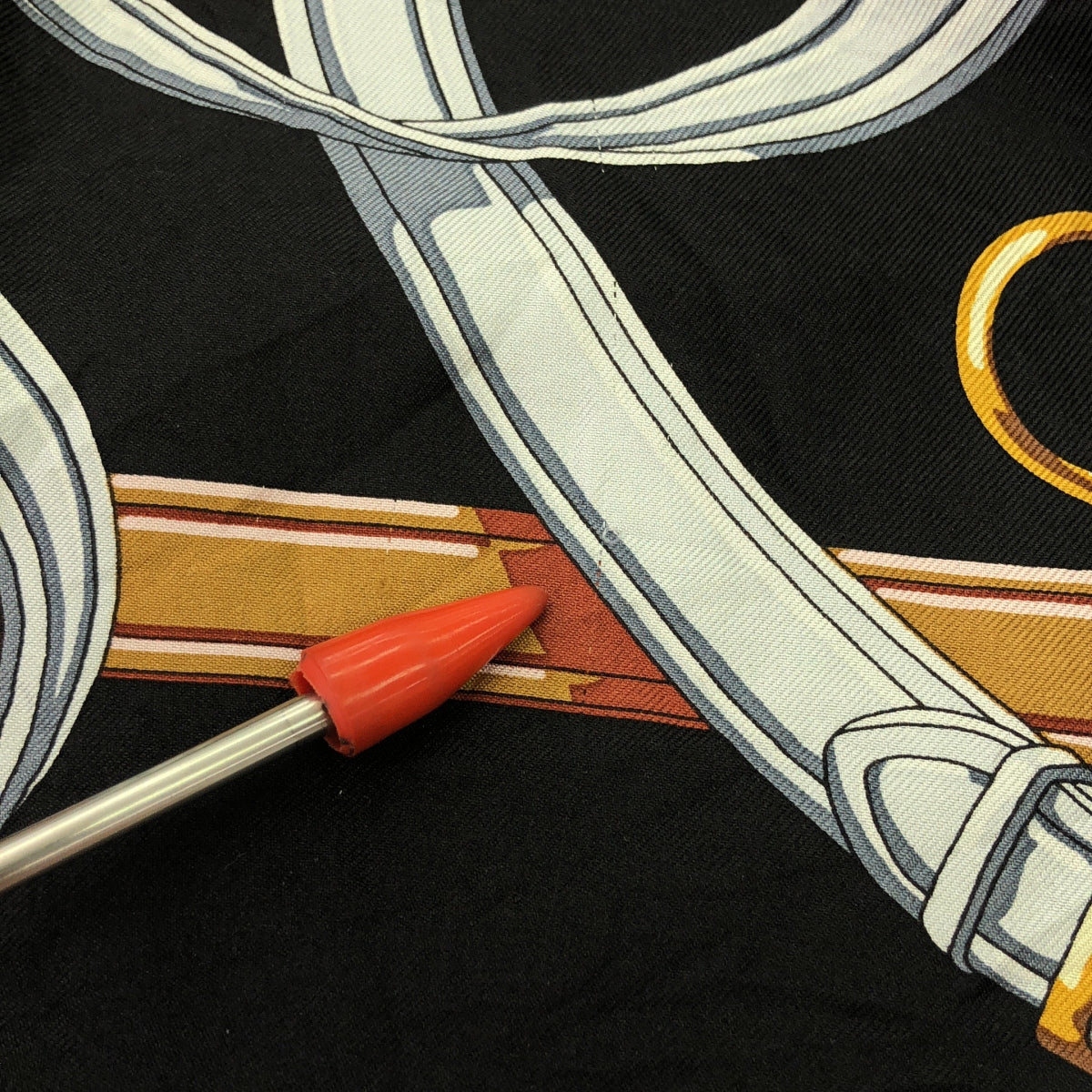 COMME des GARCONS COMME des GARCONS / 콤콤 | 2017AW | 실크 스카프 전환 폴리 에스테르 컷 톱 | XS | 블랙 / 멀티 컬러 | 여성