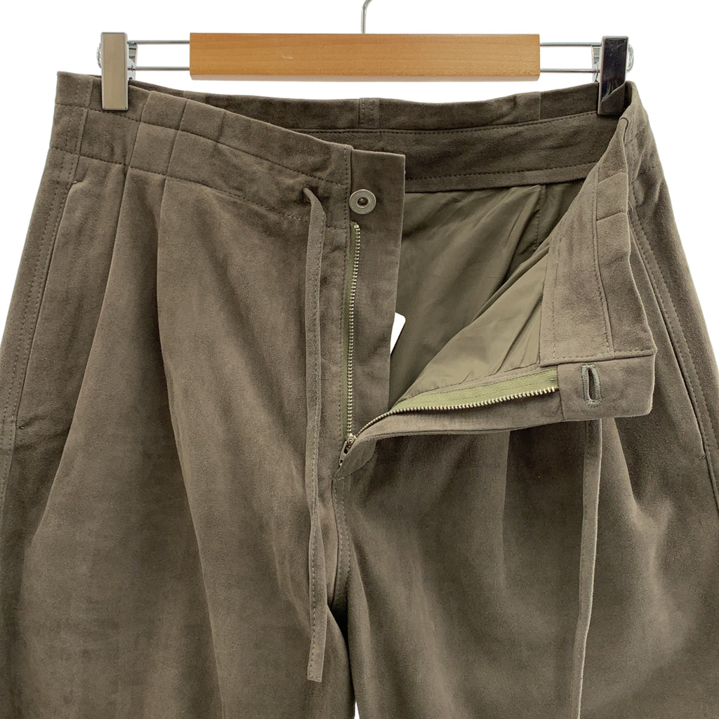 nonnative / 비 네이티브 | VOYAGER EASY PANTS SHEEP LEATHER / 양가죽 시프레자 드로 스트링 팬츠 | 0 | 남성