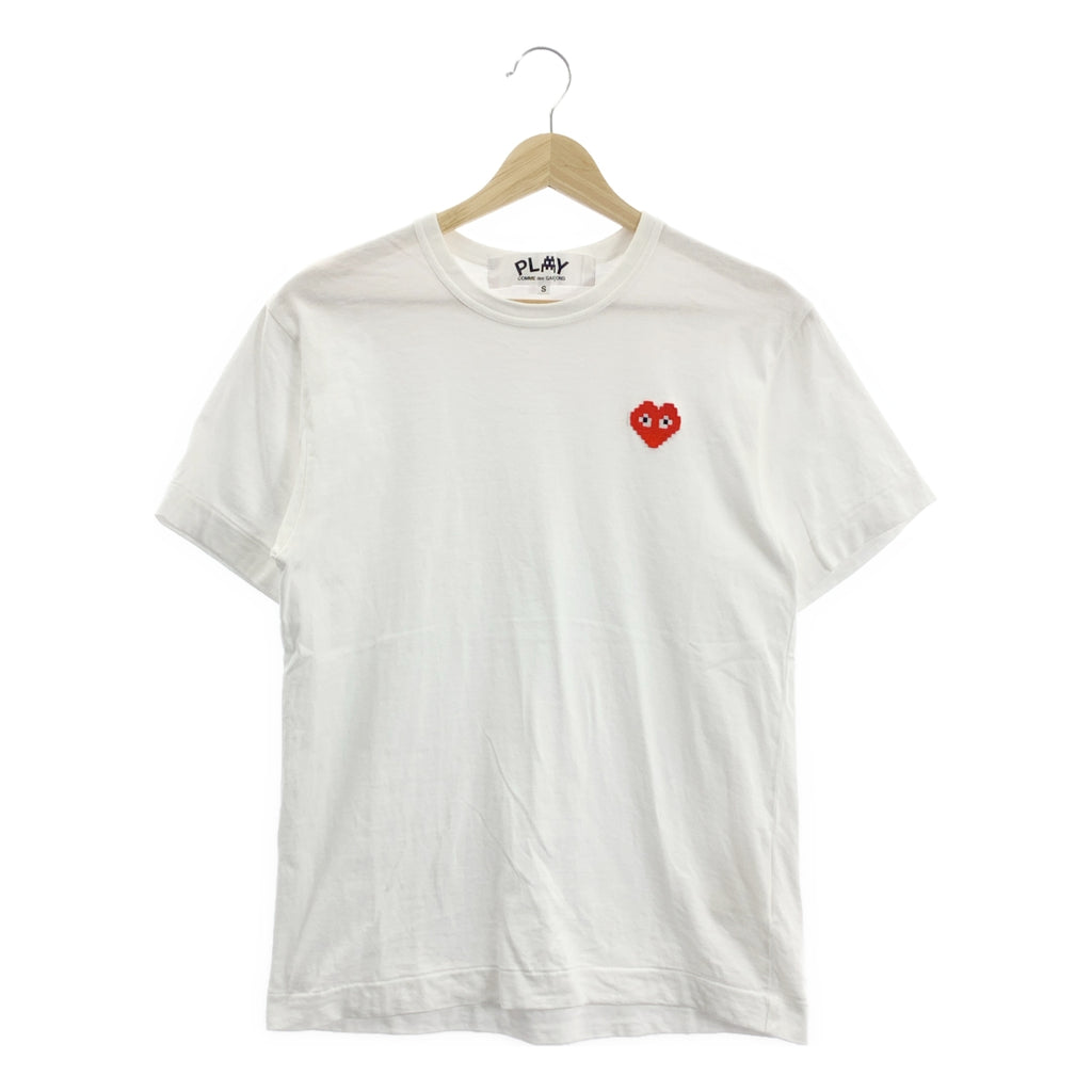 PLAY COMME des GARÇONS | AD2022 | × INVADER / 入侵者心型貼片T卹 | S碼 | 女款
