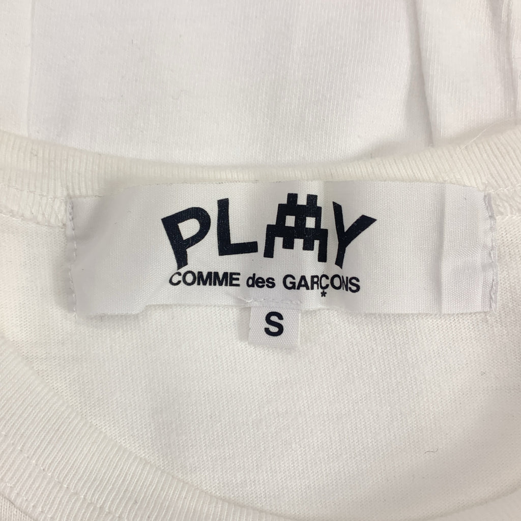 PLAY COMME des GARÇONS | AD2022 | × INVADER / 入侵者心型貼片T卹 | S碼 | 女款