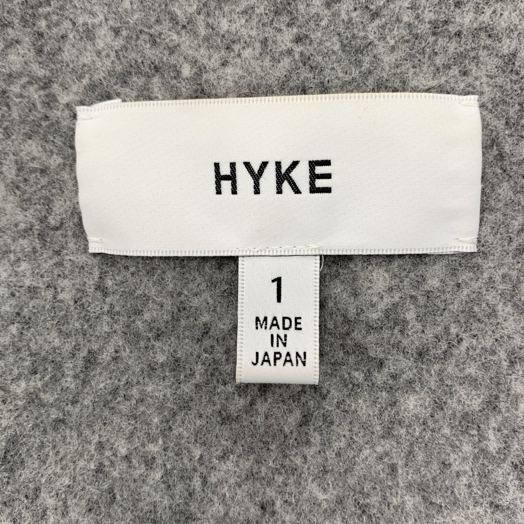 HYKE / ハイク | ウール ベルテッド オーバー コート | 1 | レディース