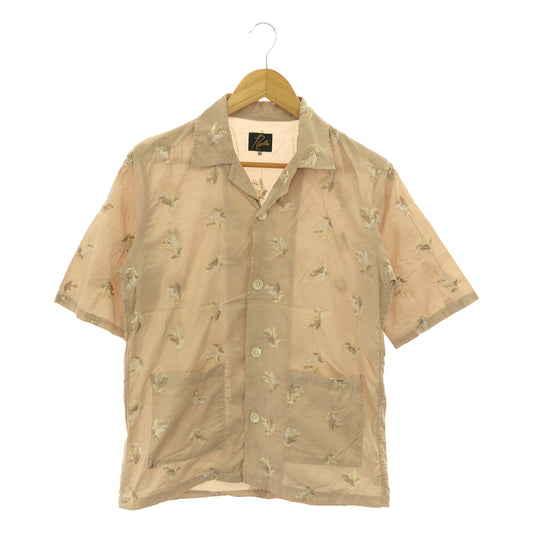 Needles | Cabana Shirt - Plant Emb Embroidery Open Collar Shirt | XS |