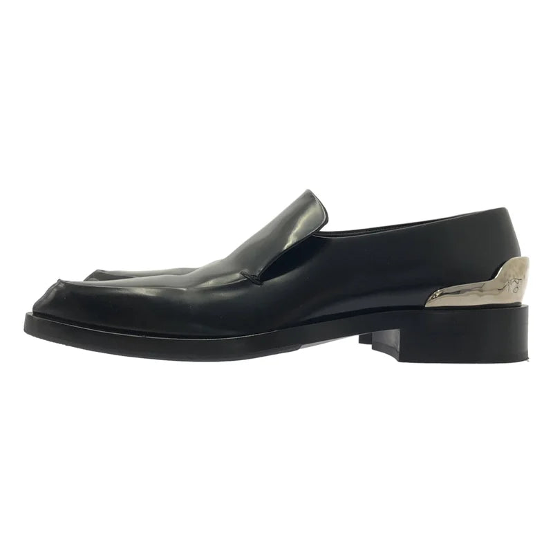 JIL SANDER / ジルサンダー | LOAFER BOX LEATHER メタル ポインテッドトゥ ローファ | 37 1/2 | レディース