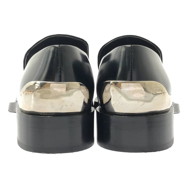 JIL SANDER / ジルサンダー | LOAFER BOX LEATHER メタル ポインテッドトゥ ローファ | 37 1/2 | レディース