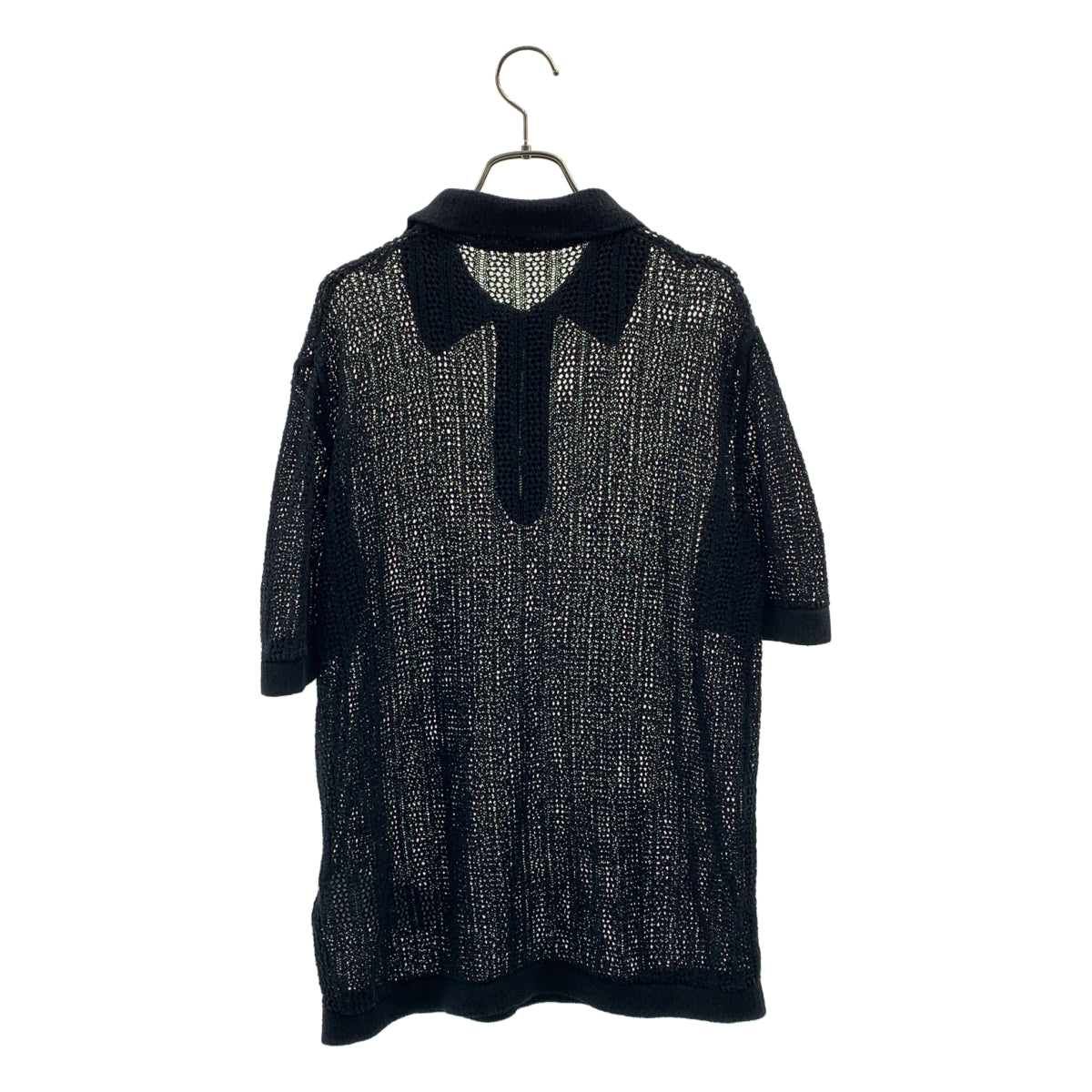 EMPORIO ARMANI / 엠포리오 아르마니 | 로고 하프 Zip 니트 폴로 셔츠 | M | 남성