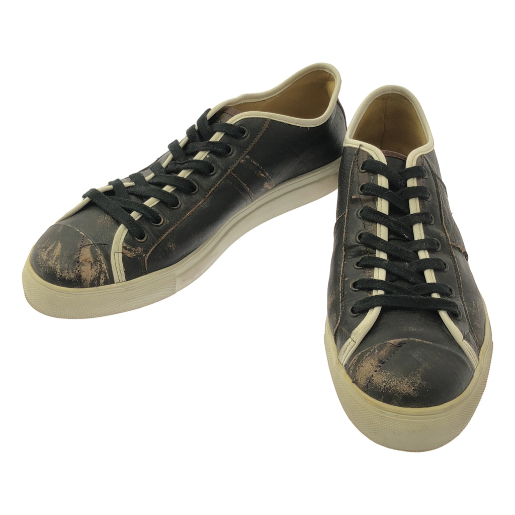 GEOFFREY B.SMALL / 제프리 B스몰 | 데미지 가공 로우 컷 스니커즈 | 42 | 블랙 | 남성