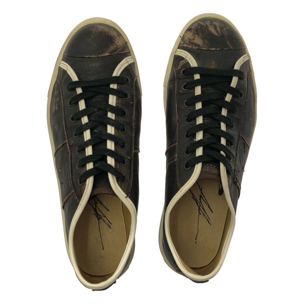 GEOFFREY B. SMALL | 做舊低筒運動鞋 | 42碼 | 黑色 | 男士