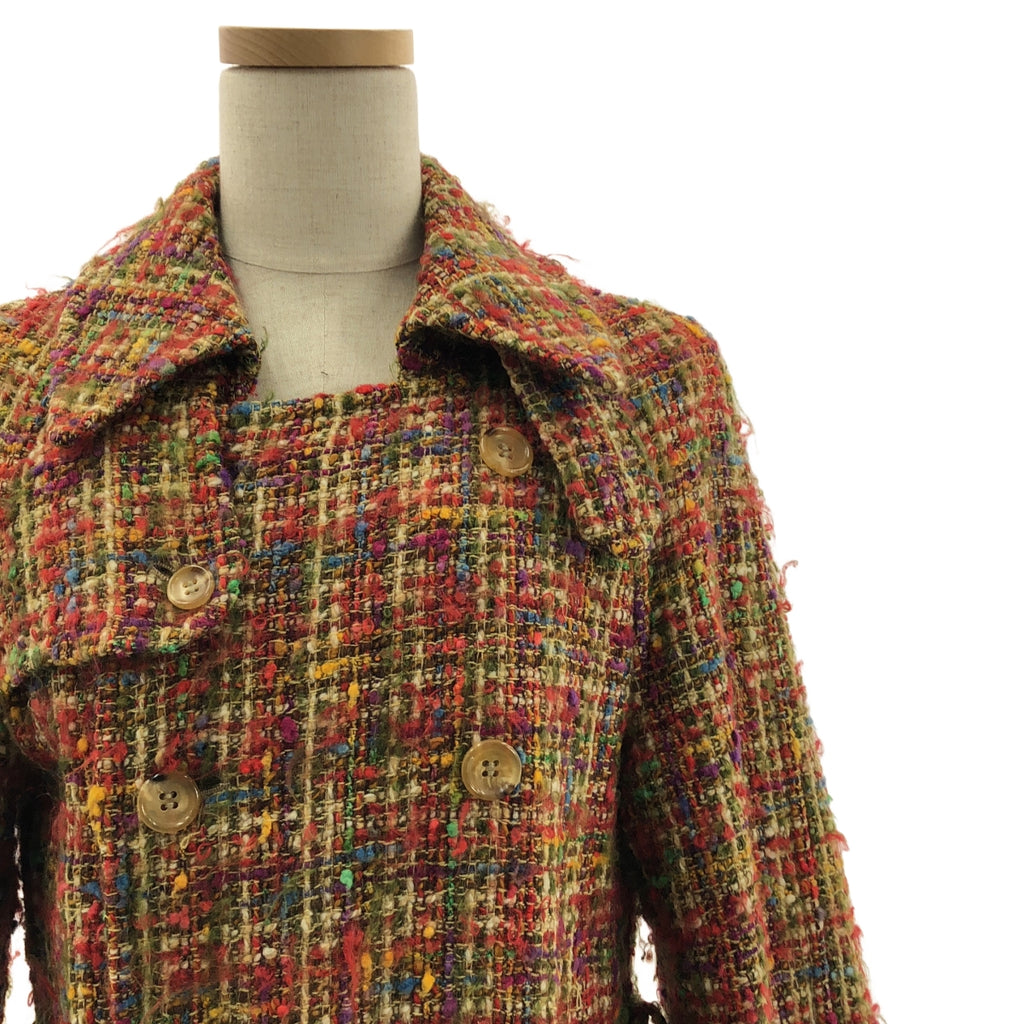 JUNYA WATANABE COMME des GARCONS / ジュンヤワタナベ | 2000AW | ウール ツイード トレンチ コート | S | レディース