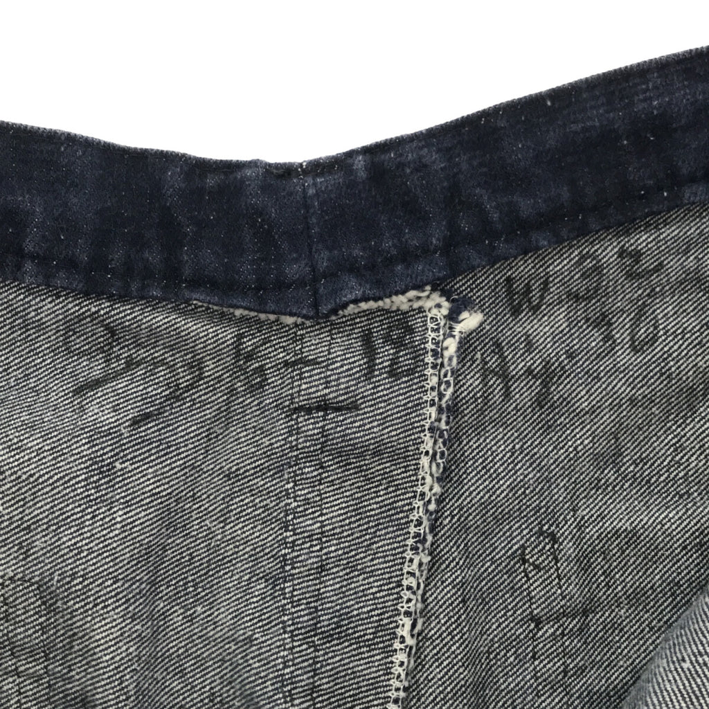 VINTAGE / 빈티지 헌 옷 | US.NAVY 선원 플레어 데님 바지 | W32 | 인디고 | 여성