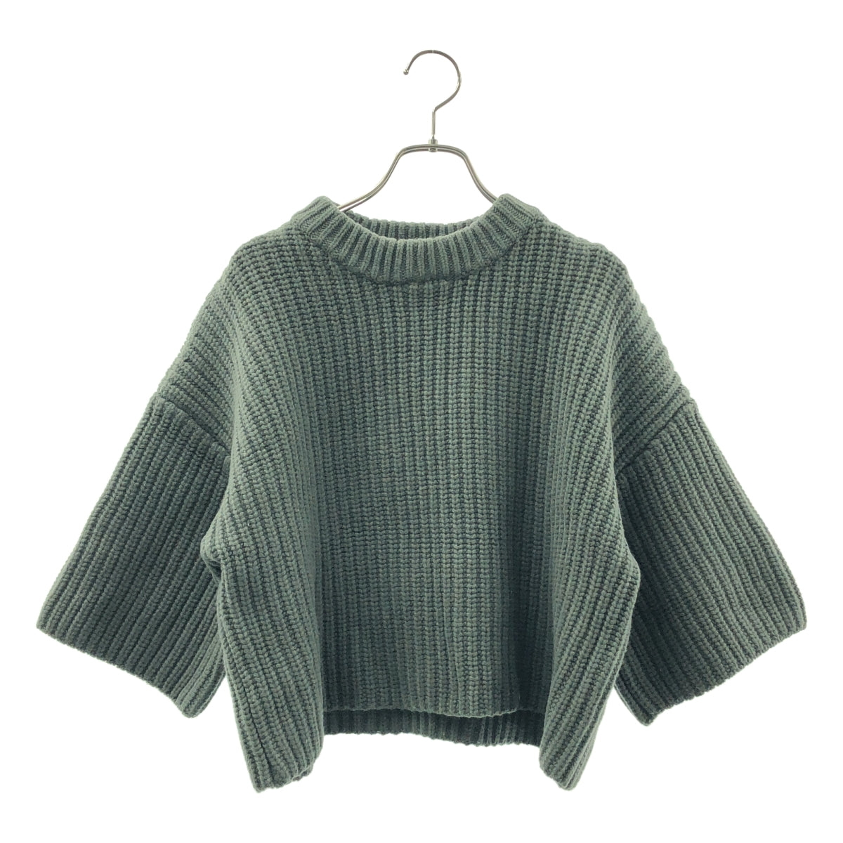 HYKE / ハイク | RIBBED CROP TOP リブ クロップド ニット | 1 | レディース