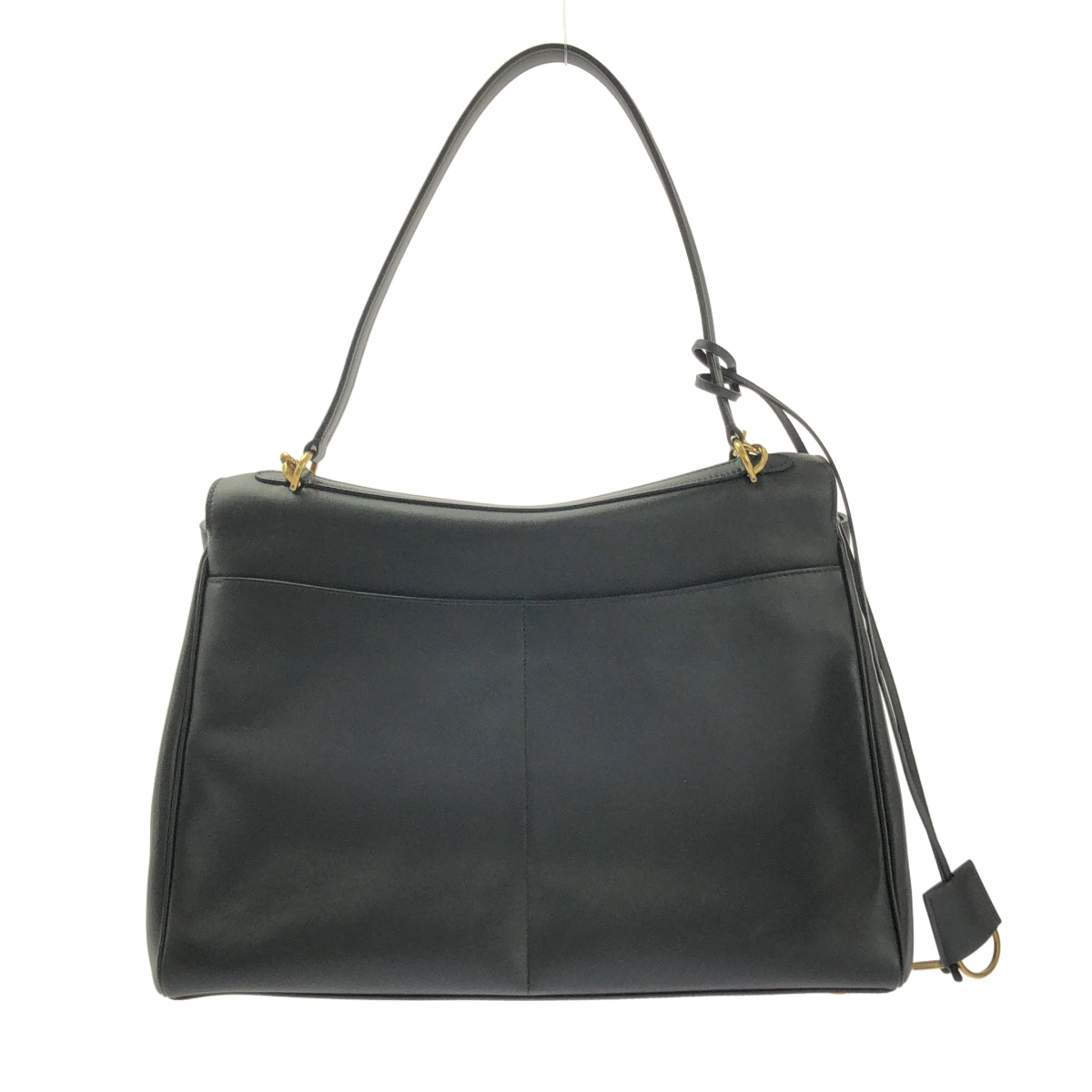 [狀況極佳] BALENCIAGA RODEO 大皮革手提包 | 黑色/金色 | 女款