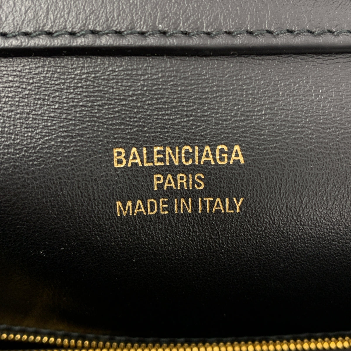 【美品】  BALENCIAGA / バレンシアガ | RODEO ロデオ ラージ レザー ハンドバッグ | ブラック / ゴールド | レディース