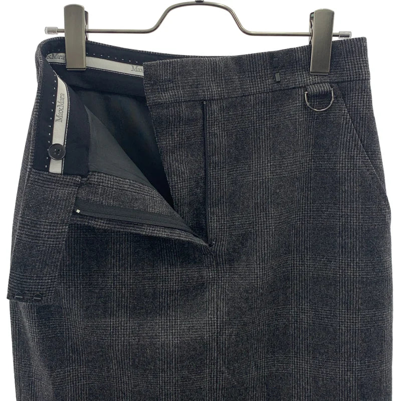 Max Mara / マックスマーラ | ウール カシミヤ グレンチェック タイトスカート | 38 | レディース
