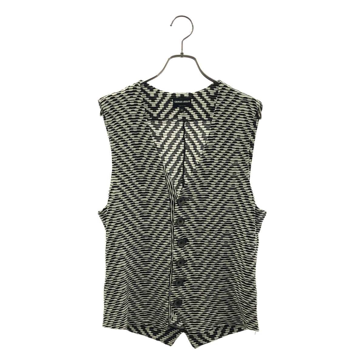 GIORGIO ARMANI / 조르지오 아르마니 | 총 무늬 니트 베스트 | 46 | 남성