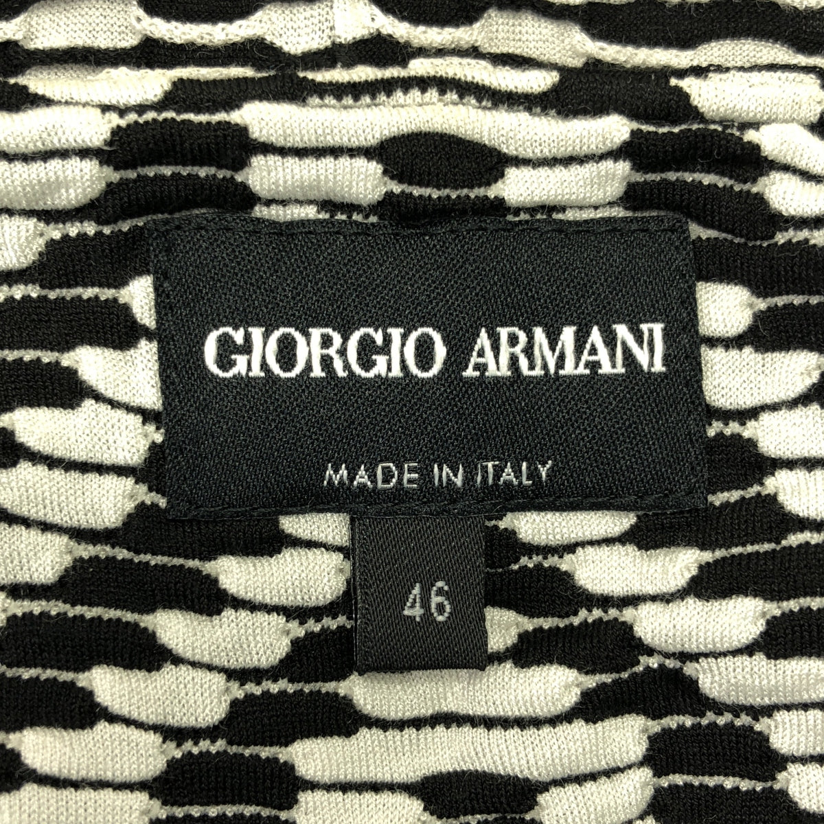 GIORGIO ARMANI / 조르지오 아르마니 | 총 무늬 니트 베스트 | 46 | 남성