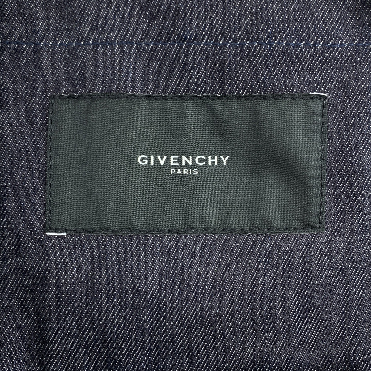[狀況極佳] GIVENCHY | 星星壓花牛仔外套 | 尺寸 44 | 靛藍/迷彩 | 男款