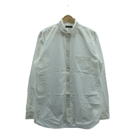 BALENCIAGA / バレンシアガ | 2018SS | バックロゴ ボタンダウン シャツ | 37 | ホワイト | メンズ