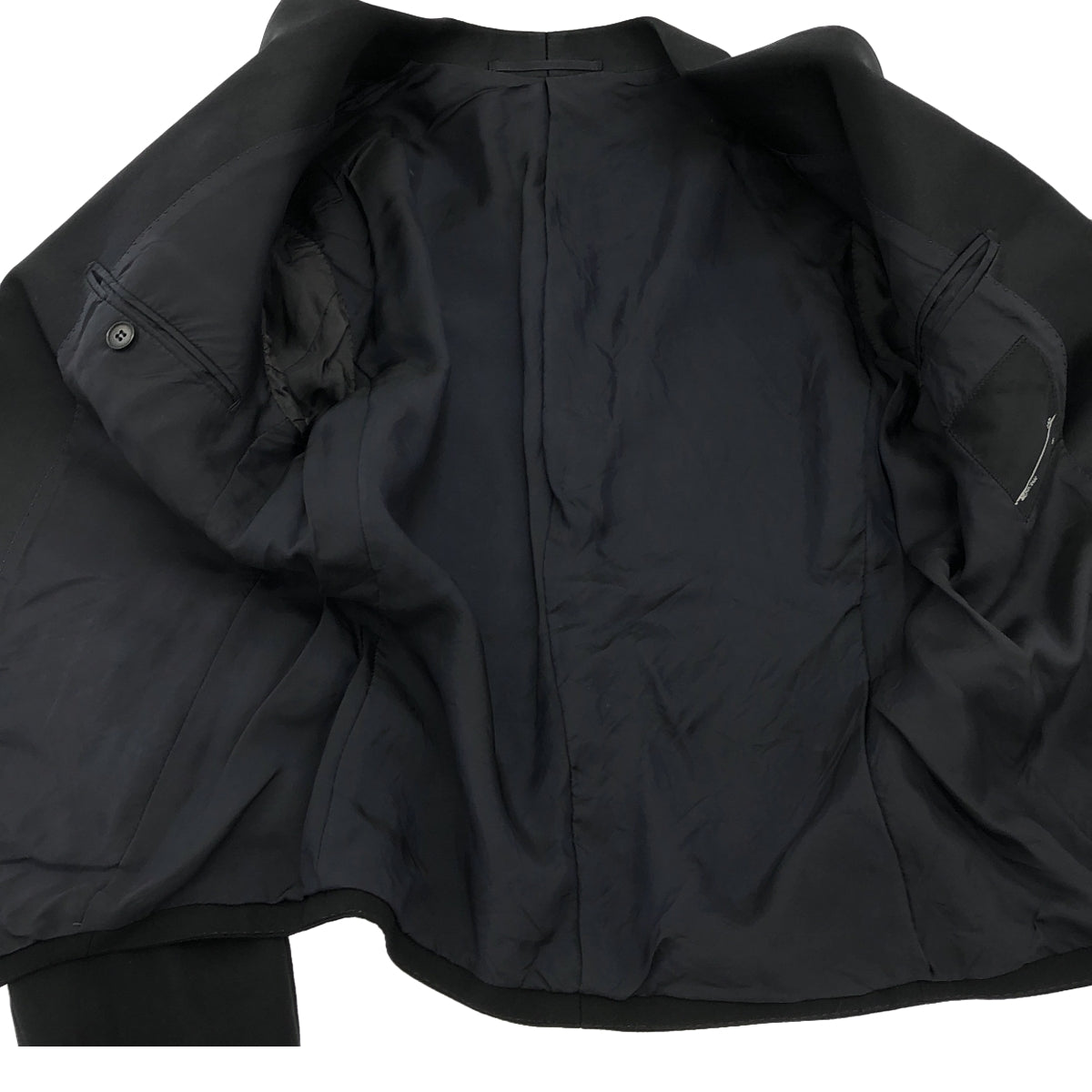 LAD MUSICIAN / ラッドミュージシャン | シルクラペル 1B シングルブレスト テーラードジャケット / 総裏地 | 40 | ブラック | レディース