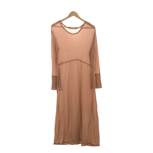 BACCA | 2024SS | Silk jersey mid-length dress | 36 | Light pink | Women's